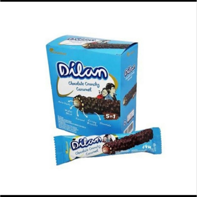 

Dilan Chocolate Crunchy Caramel 1 Box Isi 12 Pcs