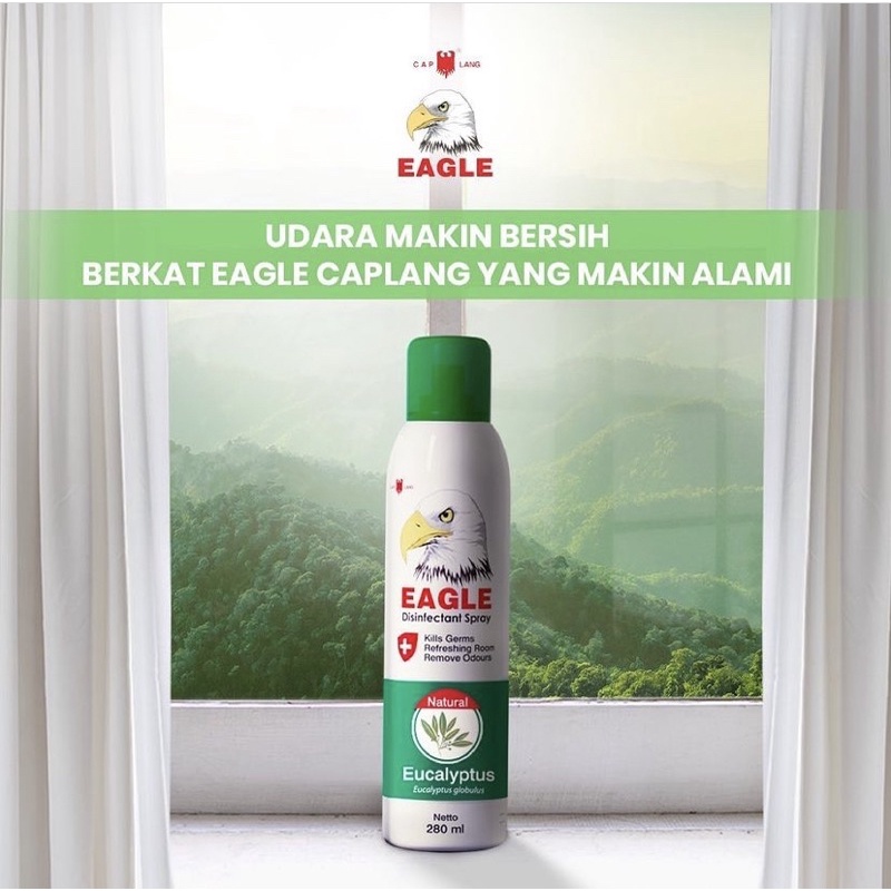 EAGLE EUCALYPTUS AIR DISINFECTANT SPRAY MINYAK EKALIPTUS CAP LANG