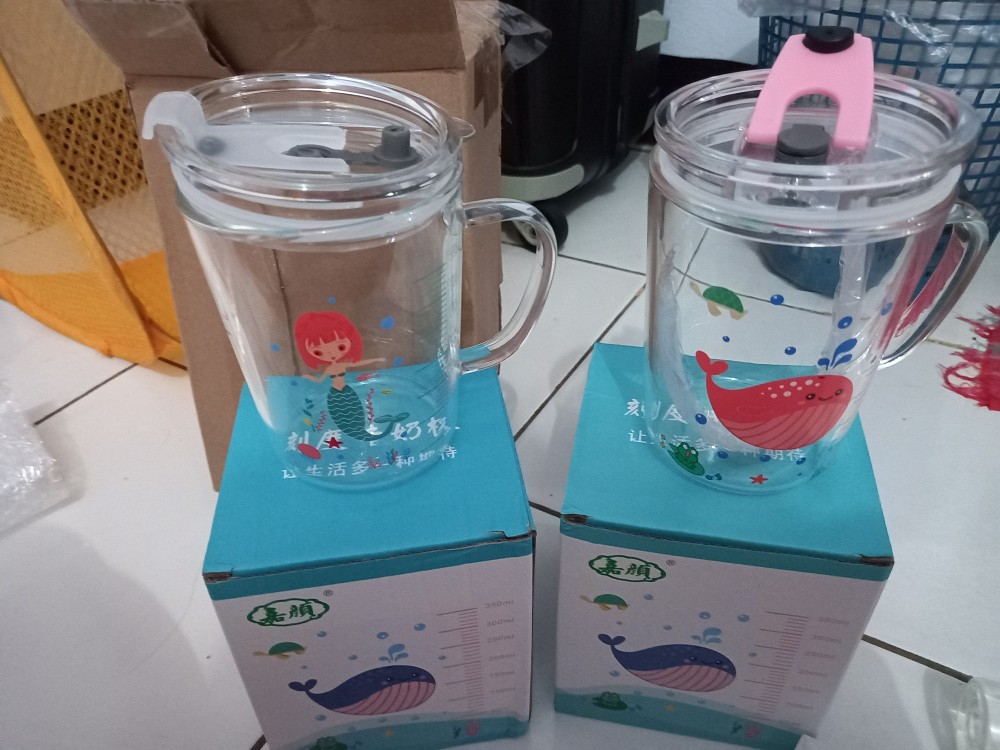 Gelas / Gelas Anak / Gelas Kaca / Gelas Anak Bahan Kaca / Gelas Minum / Gelas Susu