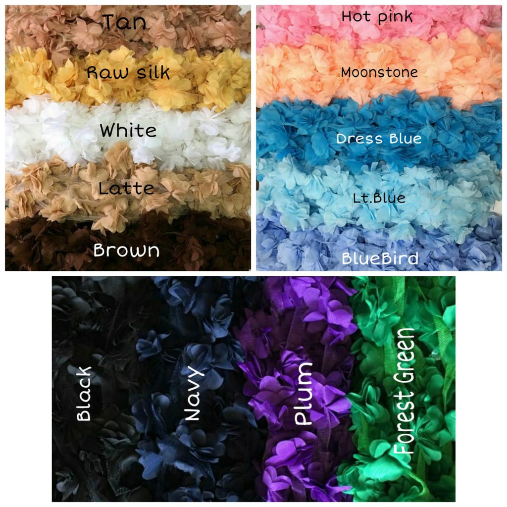 10 LONJOR - BUNGA FRILL SIFON ANEKA WARNA - JUAL PER 10 LUSIN