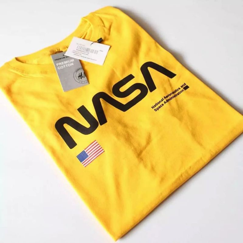 kaos h&m Nassa USA t-shirt premium