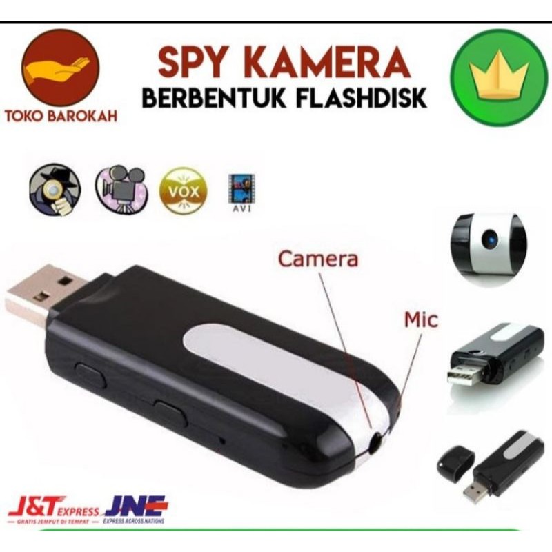 SPY CAM KAMERA PENGINTAI ORIGINAL SPY USB DVR DISK CAMERA U8 MINI ORI