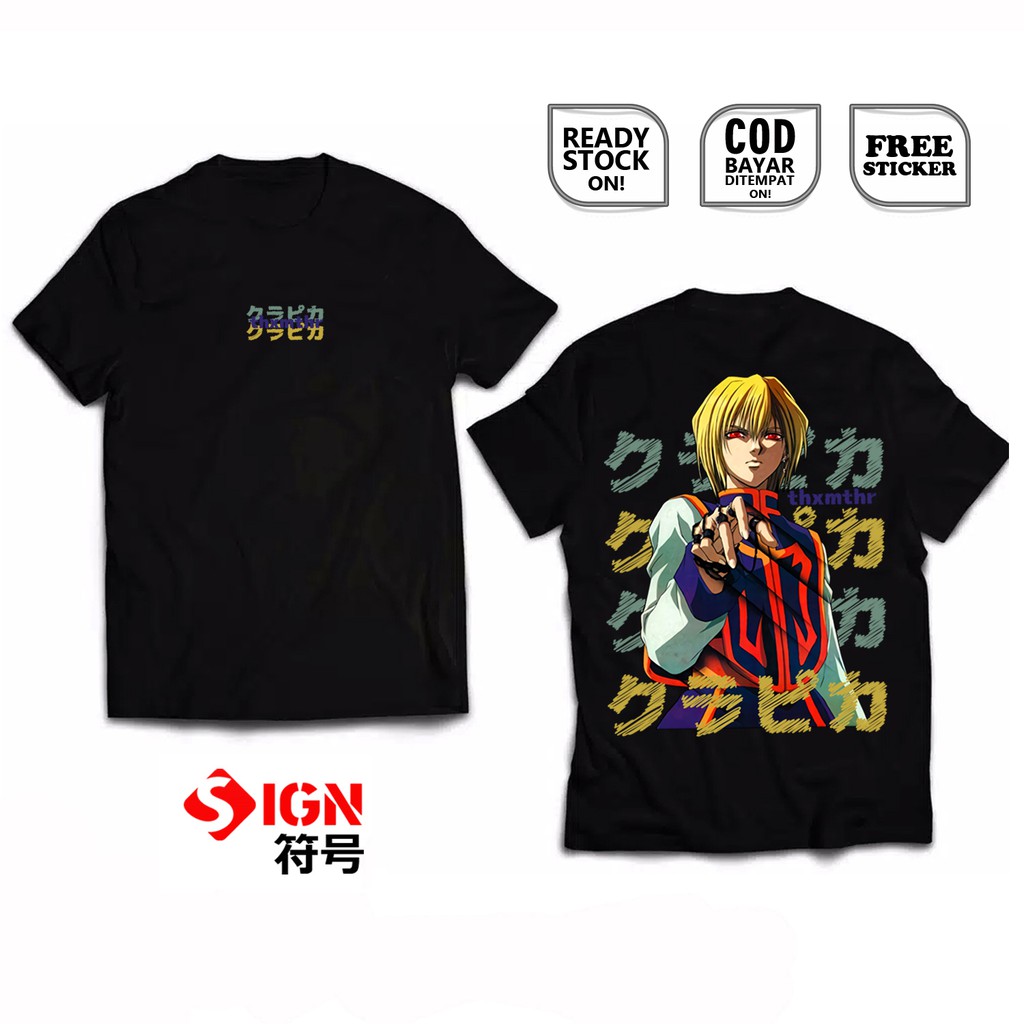 KAOS KURAPIKA HUNTER X HUNTER HXH KURTA CLAN KILLUA ZOLDYCK GON FREECSS HISOKA ILLUMI ANIME MANGA SC