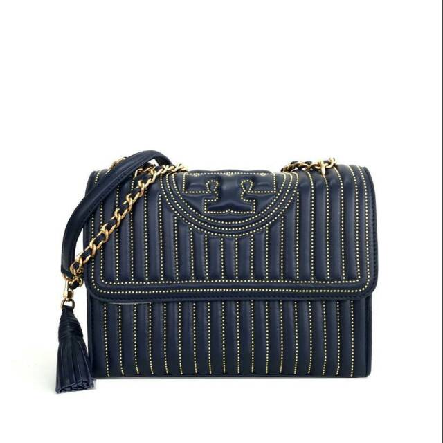 TORY BURCH Fleming Mini Stud Convertible tas authentic original asli