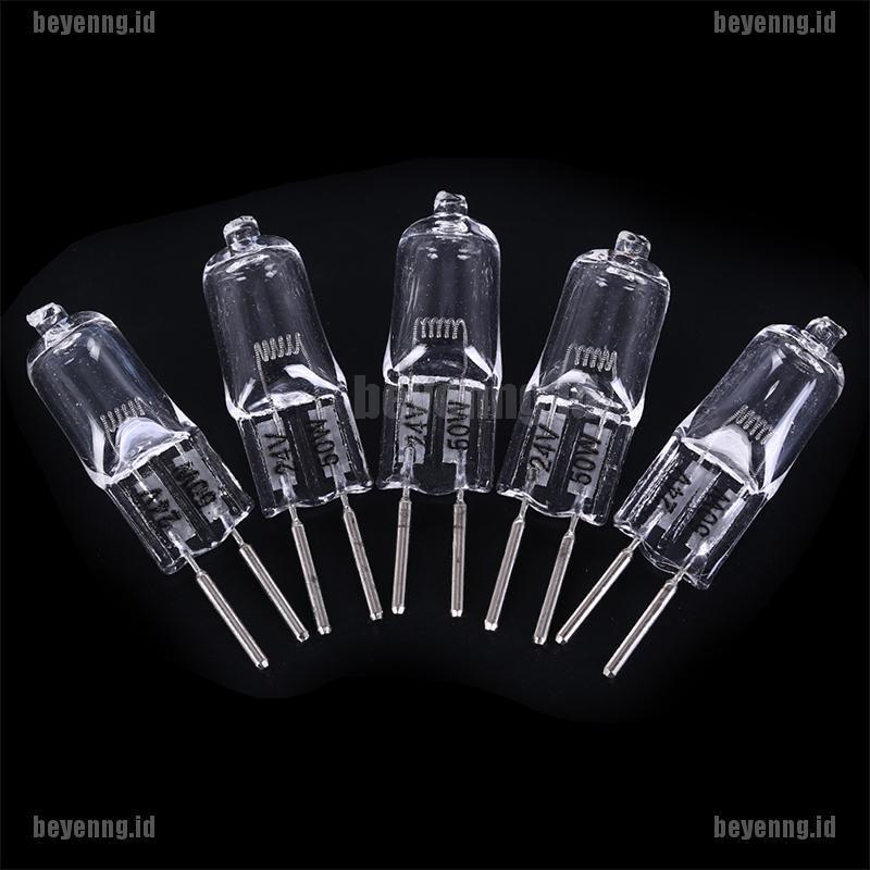 Beye 5Pcs Lampu Halogen 24V G5.3 35W / 50W