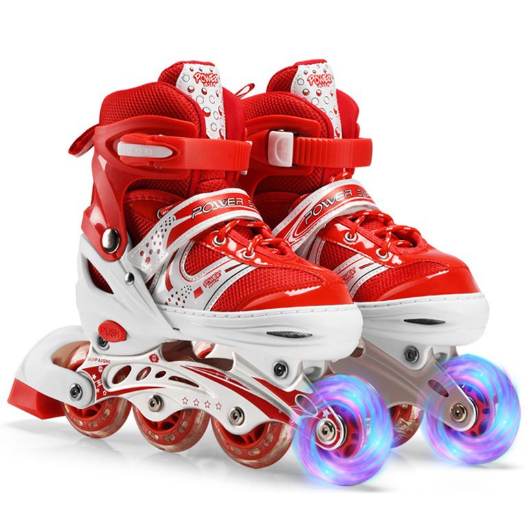 Sepatu Roda Anak Power Inline Skate / Power Roller Skate / Free Tas / Free Baut Bajaj