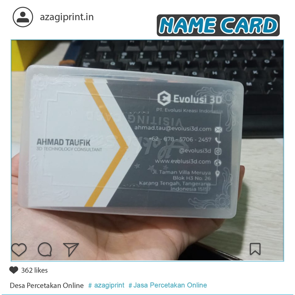 

Cetak Kartu Nama 1 Sisi