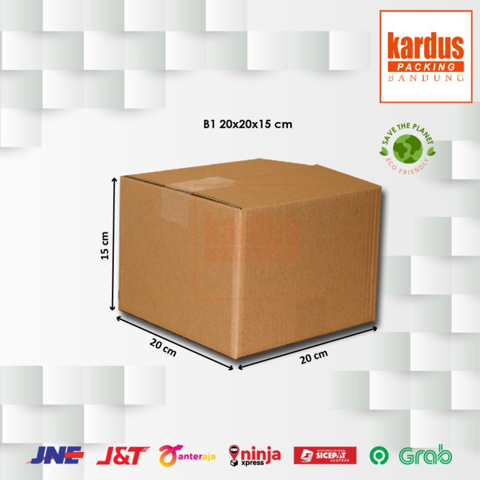 

Kardus Box Karton Dus Kotak Packing Topi Polos Uk 20x20x15