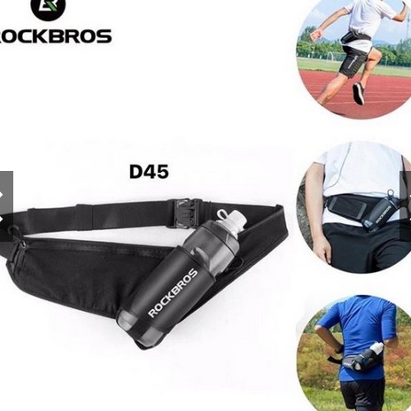 Rockbros Tas Pinggang tempat Botol Minum untuk Outdoor / Bersepeda Tipe D45 tas pinggang rockbros
