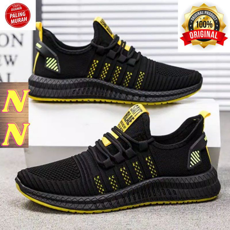 {COD} Sepatu Sneakers Pria Wanita - Sepatu Cowo Cewe Olahraga - Sepatu Import Kasual Running Murah