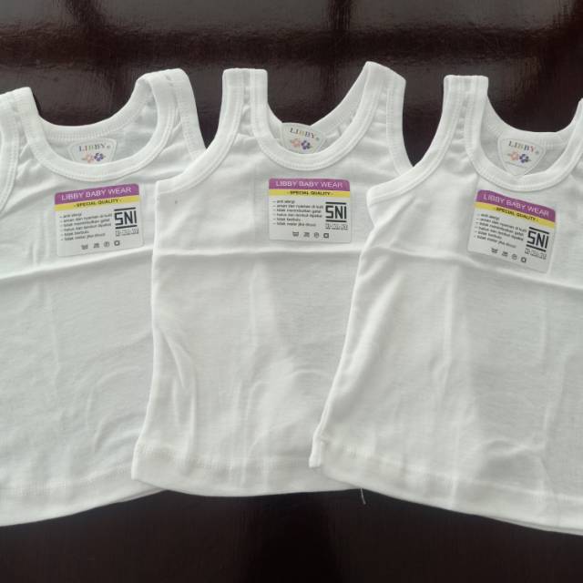 LIBBY SINGLET/KAOS DALAM BAYI (1 pcs) NB/S/M/L