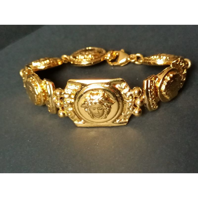 preloved Gianni versace bangle bracelet Medusa gelang gold