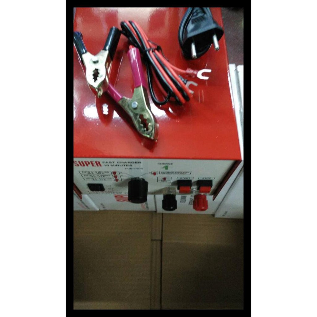 Super Fast Charger Akibisa Buat Cas Aki 12V 3A - 100A Termurah