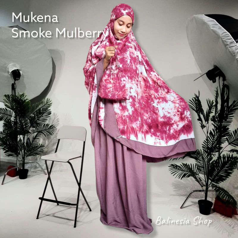 MUKENA BALI SMOKE ATAS JUMBO KATUN RAYON