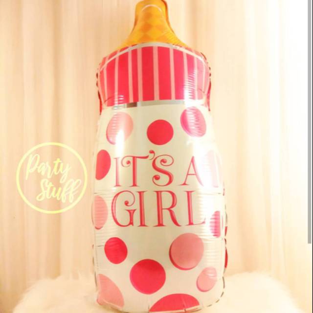 Balon Botol baby ( Jual Balon huruf gas helium alat pesta jasa dekorasi ulang tahun box Jakarta )