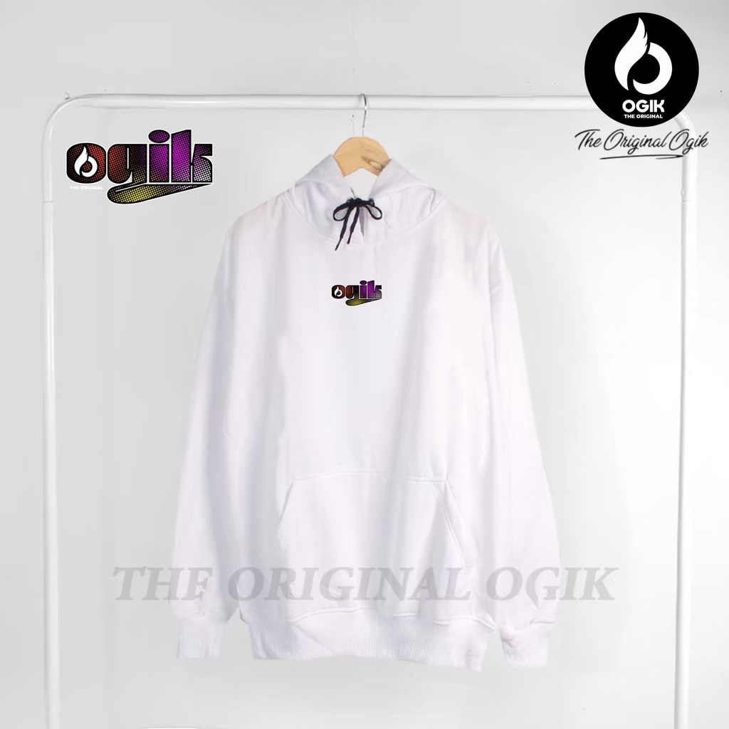 Sweater Hoodie Distro Putih Ogik Premium Original 100% Real Pict/Sweater Pria/Sweater Wanita Unisex 