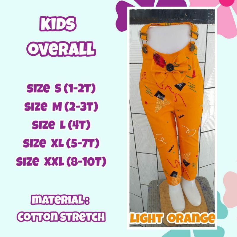 Celana overall anak / celana anak cewek / celana kodok / jumpsuit anak / celana anak 1-10 th