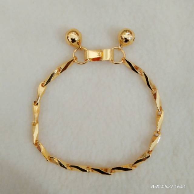 Gelang tangan dewasa ,xuping, gold