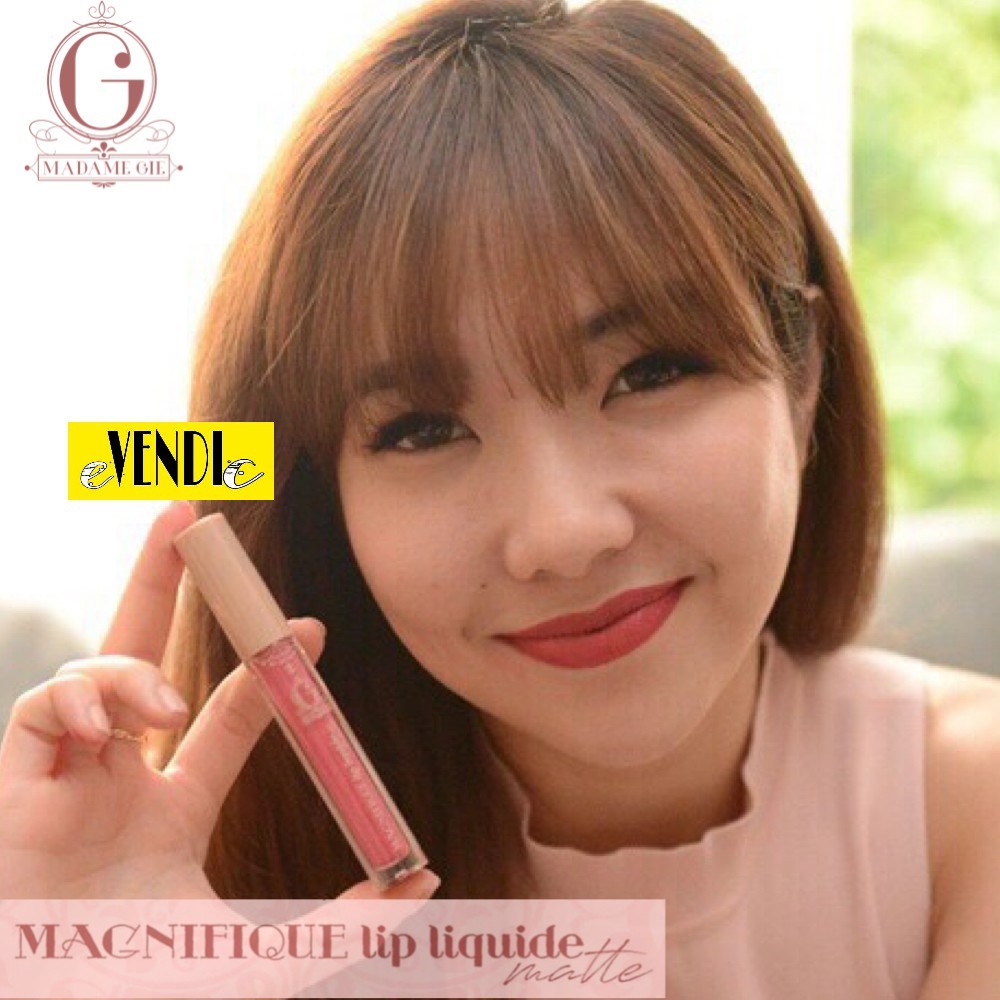 ORIGINAL 100% Madame Gie Magnifique Lip Liquide Matte LIPSTIK Delightful LIPSTICK