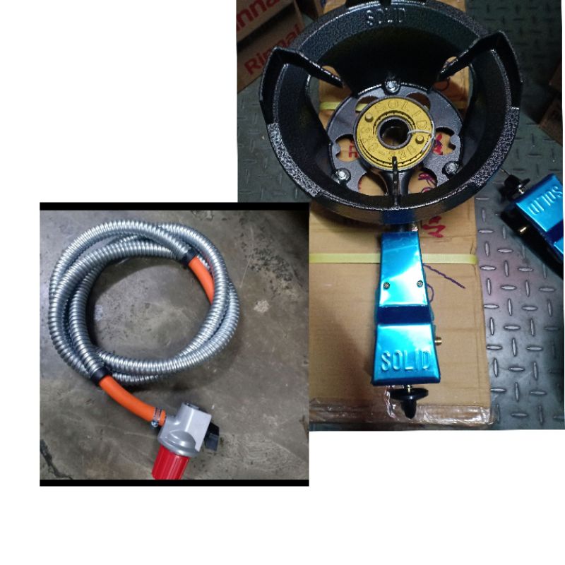 KOMPOR GAS SOLID 5B AUTO PLUS SELANG 2 METER DAN REGULATOR HP CHELSTAR