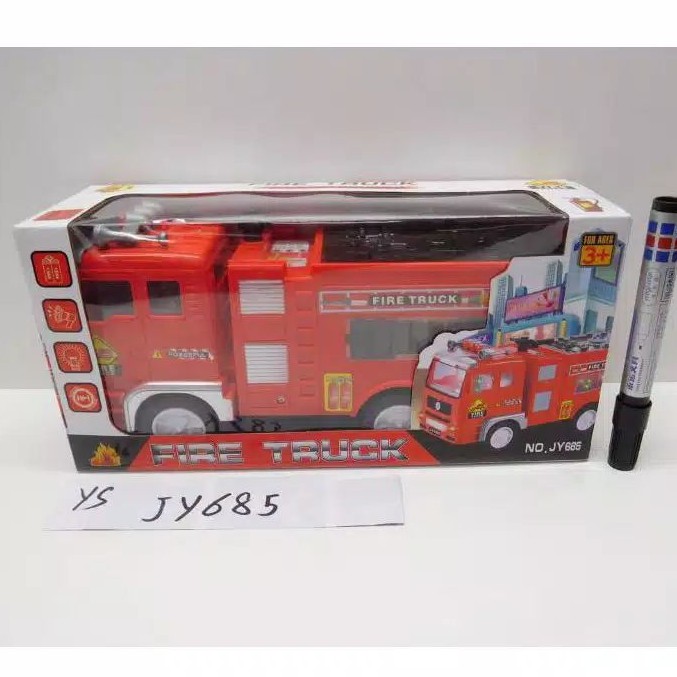 Mainan Fire Truck / mobil Truk Pemadam ada lampu n music
