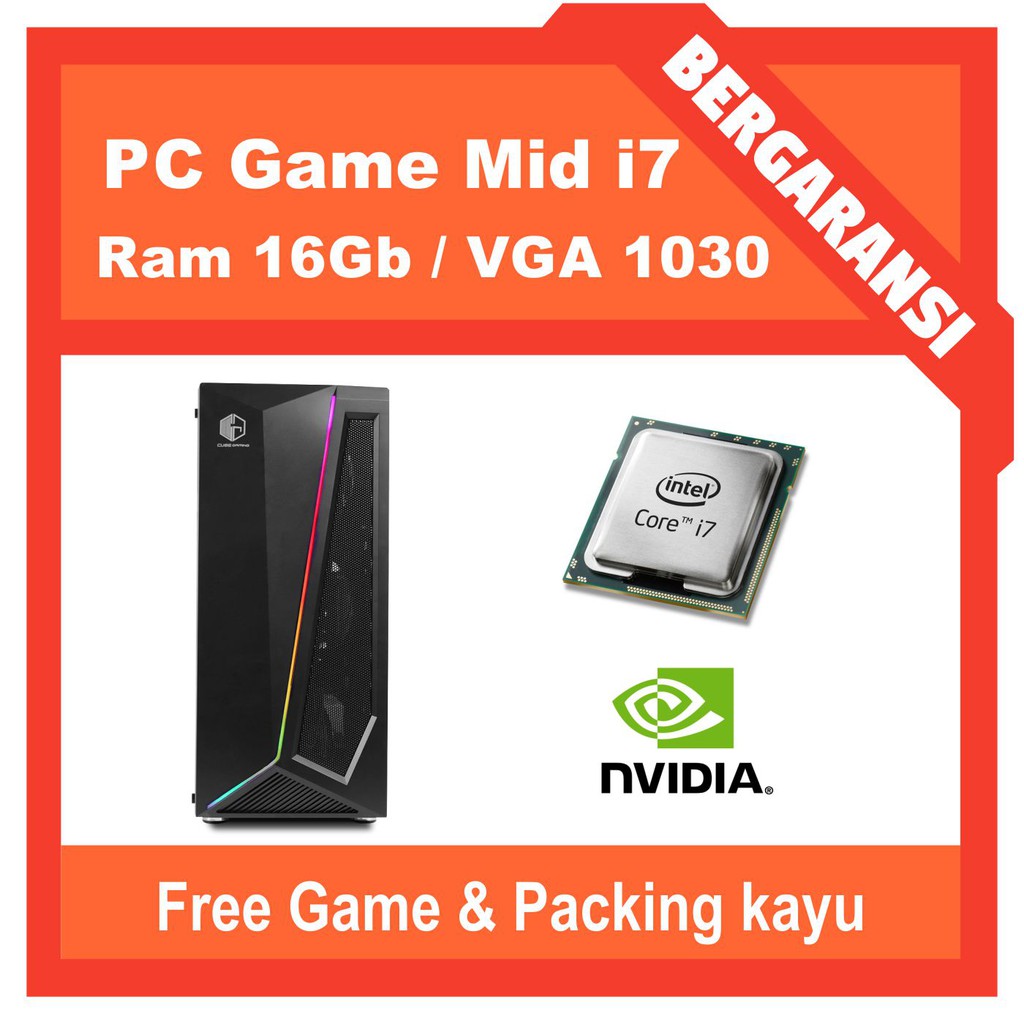 PC Gaming i7 2600  - Ram 16Gb - Hdd2Tb - Vga gt1030 Bonus usb wifi