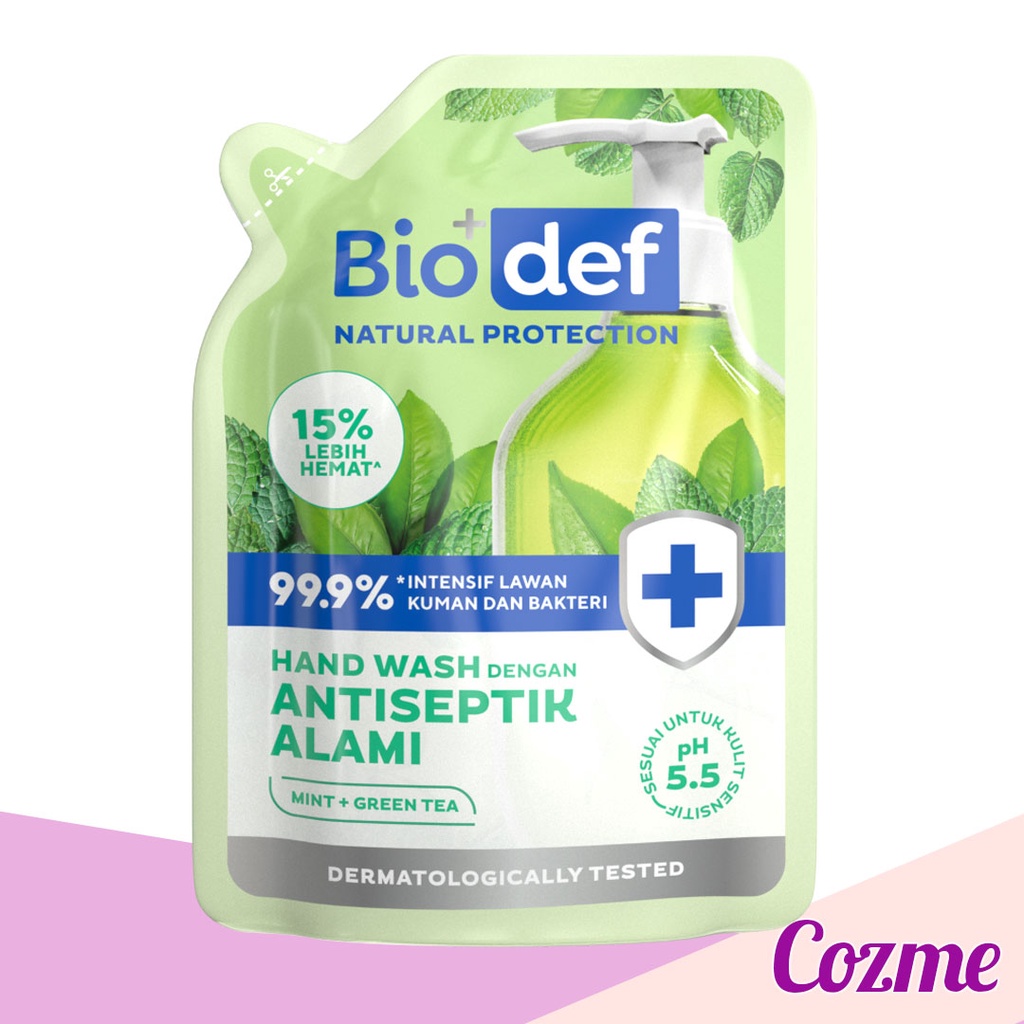 BIODEF Hand Wash Antiseptik Alami Mint + Green Tea | Yuzu