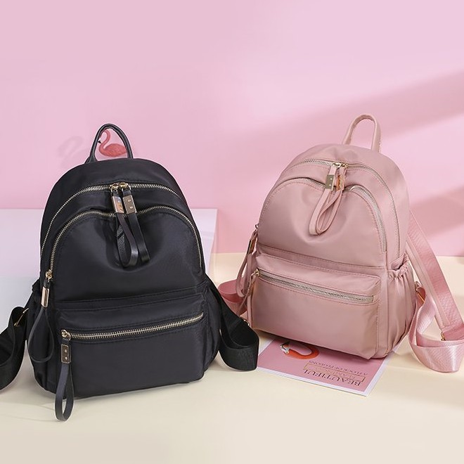 BACKPACK ALDO PINK KOREAN STYLE | TAS PUNGGUNG RANSEL SEKOLAH KULIAH KERJA WANITA