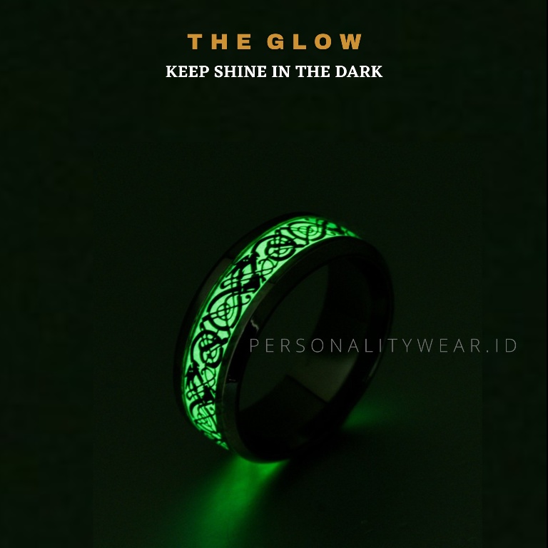 Cincin Wanita Kekinian Korea Anti Karat dan Luntur Glow in the Dark