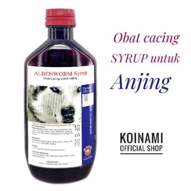 ALBENWORM DOG syrup 120ml / raid all / obat cacing anjing / hewan / pet