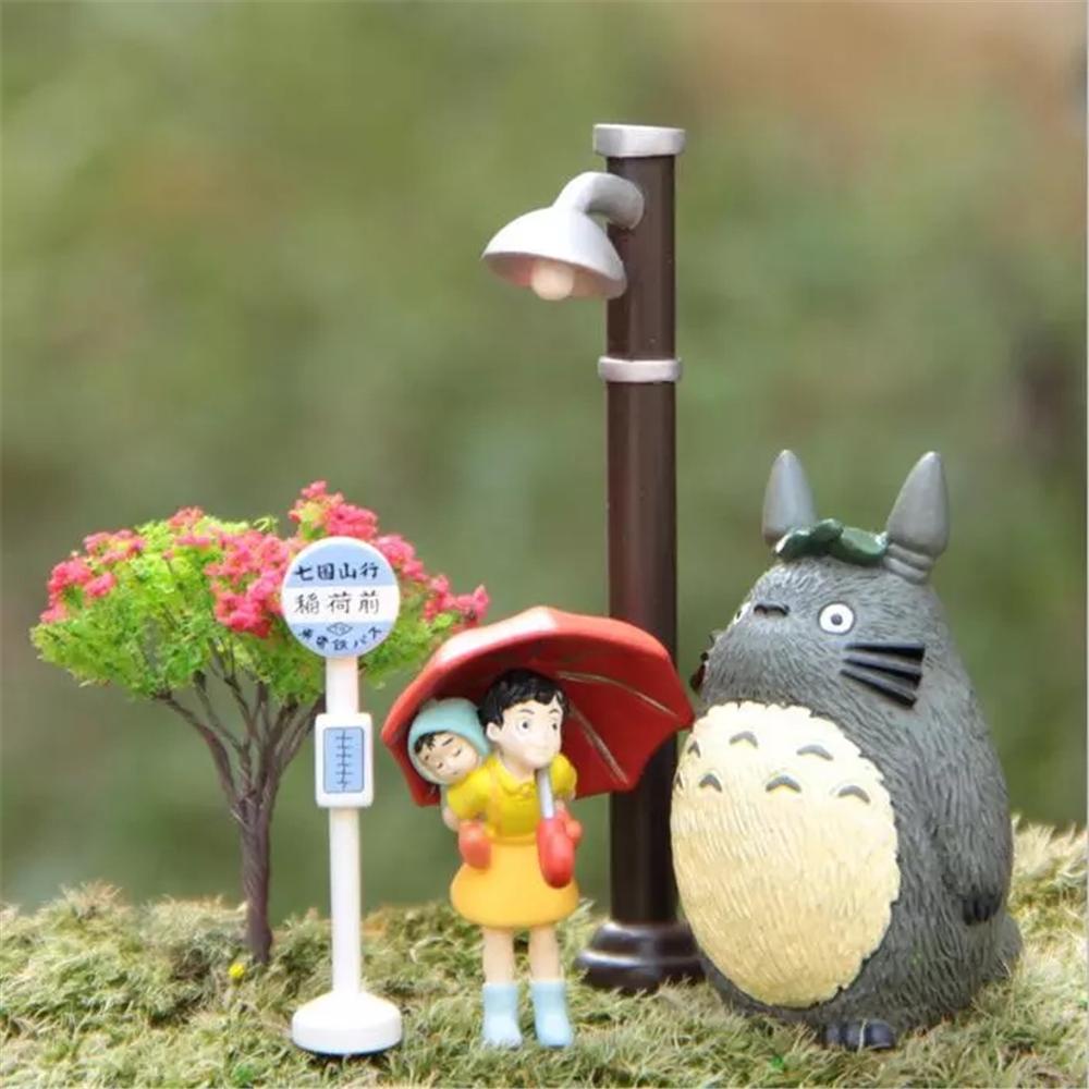 Agustina Angka Mainan Lucu 5PCS/Lot PVC Micro Landscape Dekorasi Miniatura Model Miniatur Boneka Miyazaki Hayao Collection Model Toy