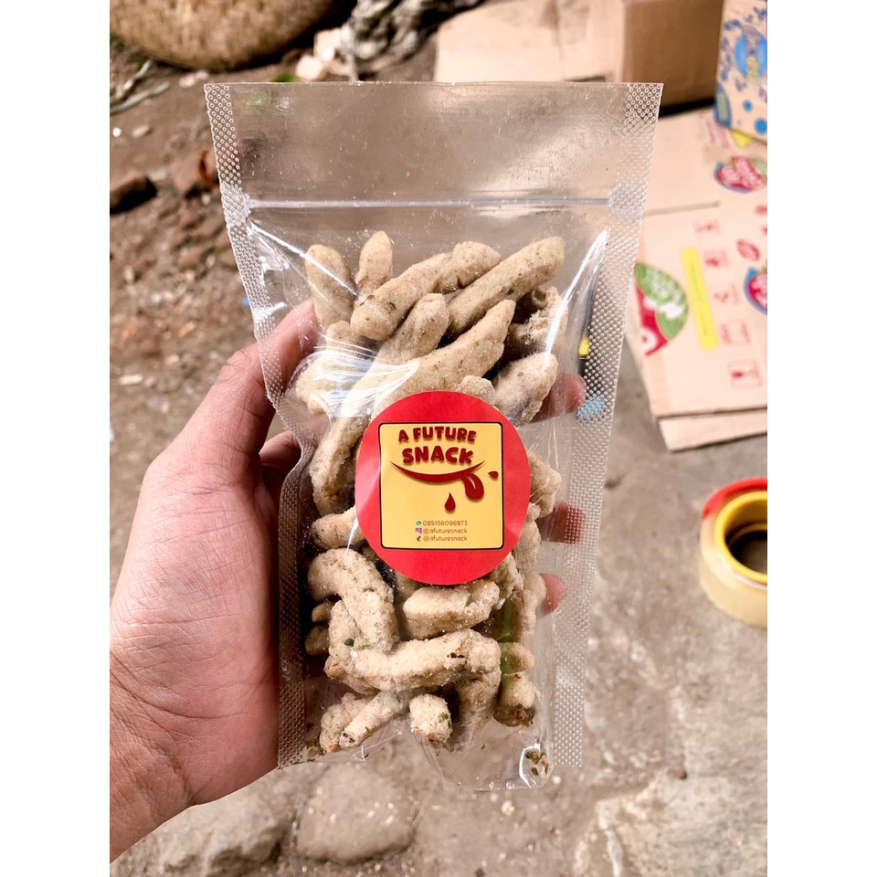 

Basreng stick Usus Tempura Makanan pedas Renyah FREE BUBBLE WRAP by afuture snack