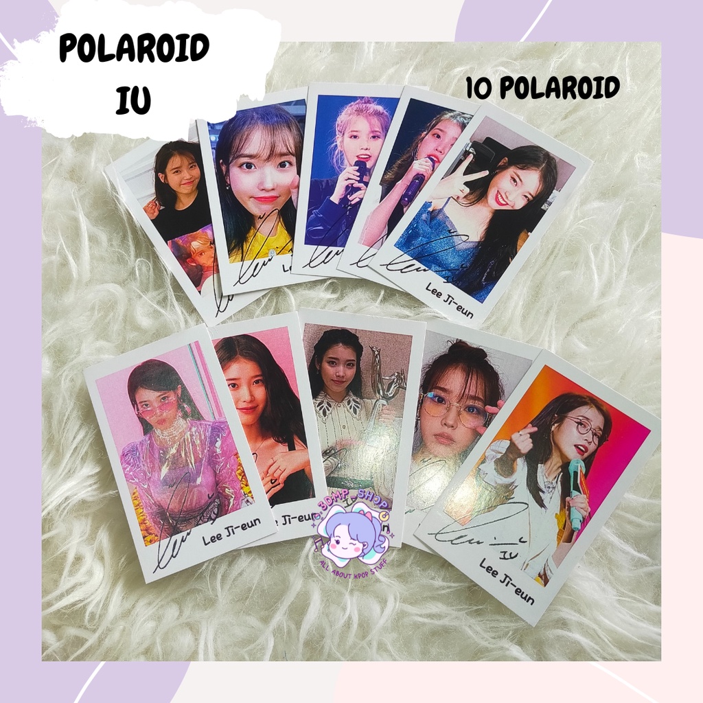 [10 lembar] Polaroid photocard IU