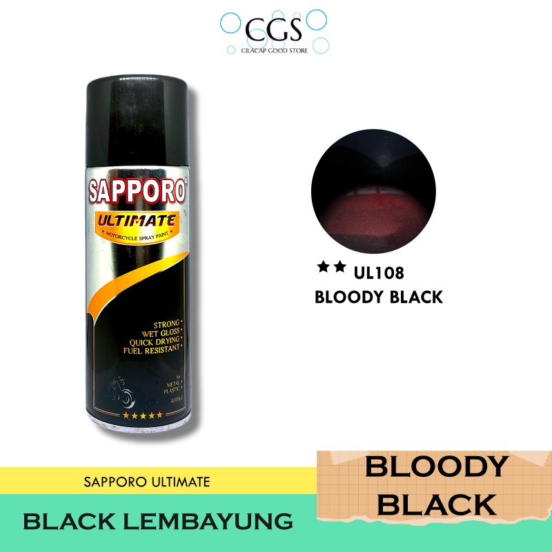 Pilok Sapporo HITAM LEMBAYUNG MERAH UL108 - sapporo bloody black - sapporo ul108 - pilok sapporo hit