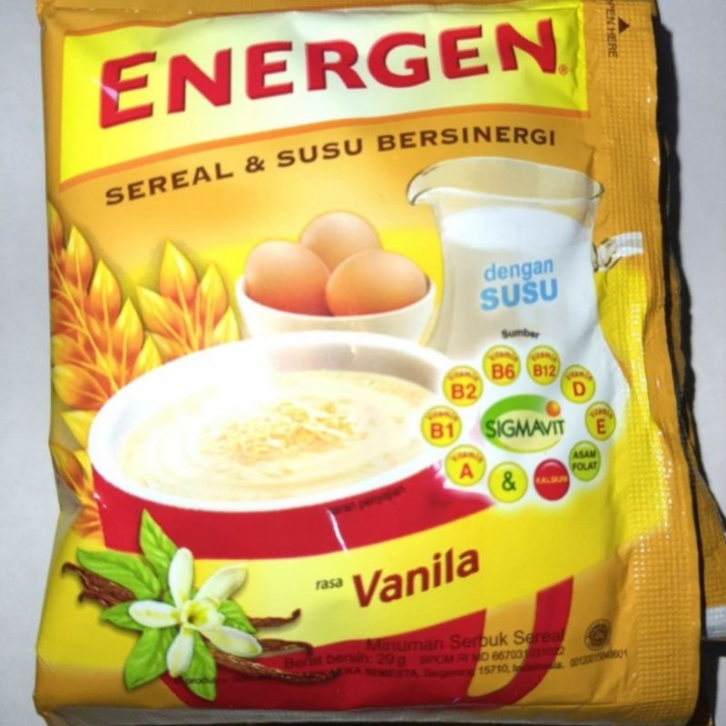 

Energen Rasa Vanila isi 10 Sacset