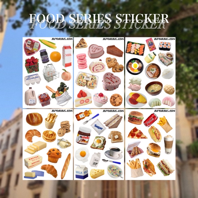 

[BFORBEADS] foods series deco sticker | deco sticker | polco | sticker | bullet journal