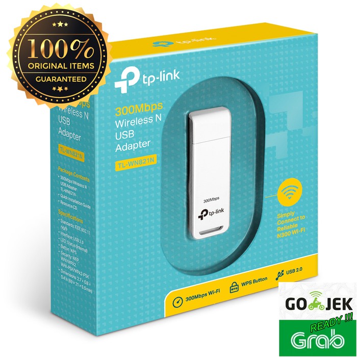 Wireless Adapter TL-WN821N USB 300 Mbps Garansi Resmi Original