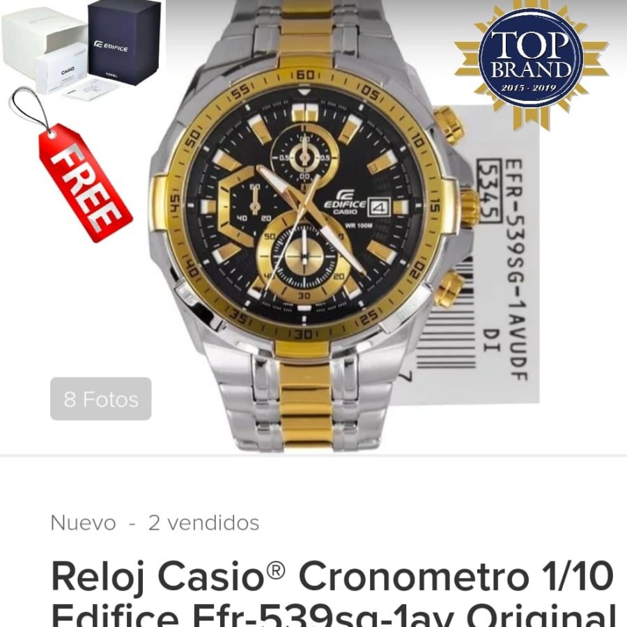 Mega Sale Jam Tangan Pria Merk Edifice Miyota100% Type : EF-539D Baterai EF5 Garansi 1th