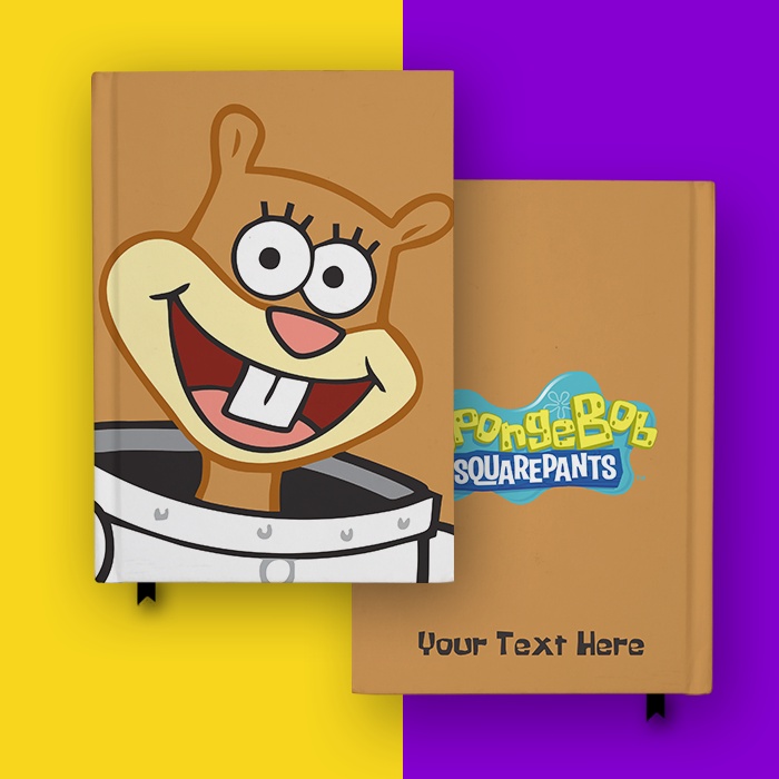 

Notebook Sandy Spongebob Hardcover Buku Tulis Catatan Custom Nama Notes Agenda Planner Diary Jurnal