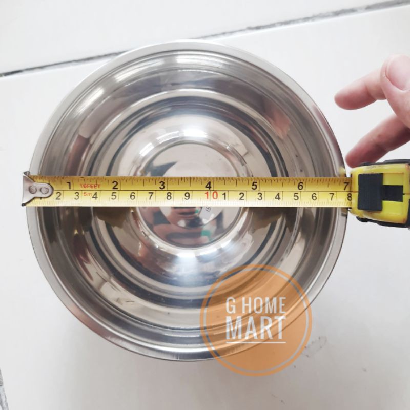 Mixing Bowl 18 cm Warna Anti Slip warna ungu/ Mangkok Baskom Adonan Stainless