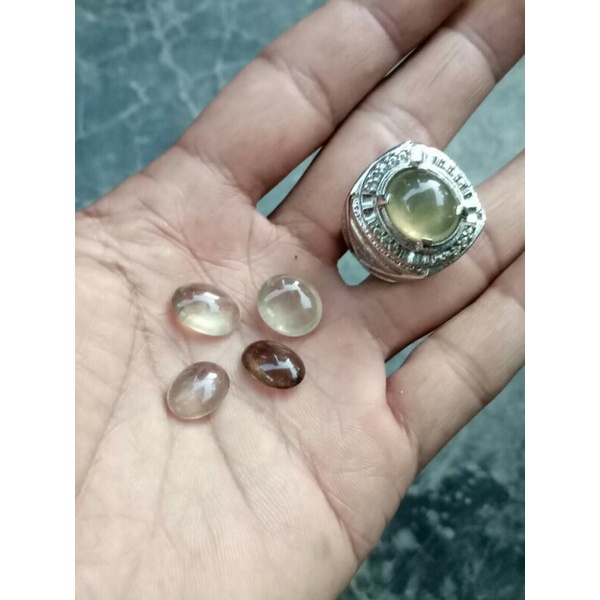 akik kecubung teh kalimantan