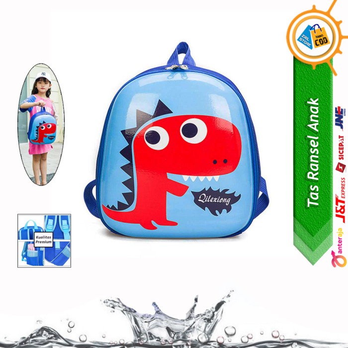 PROMO Tas Dinosaurus Lucu / Tas Ransel Anak Cowok / Tas Sekolah Anak TK