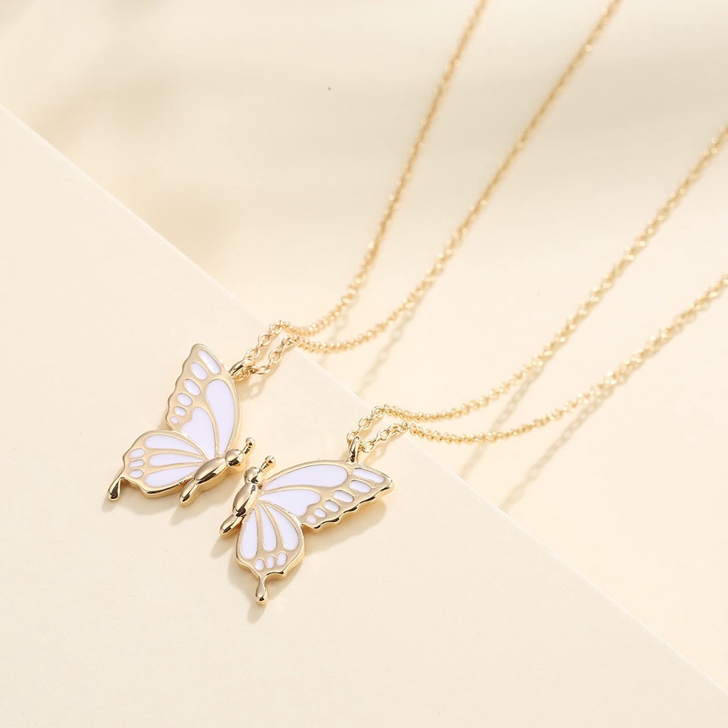 Kalung Rantai Choker Liontin Butterfly Gaya Vintage Korea Untuk Wanita