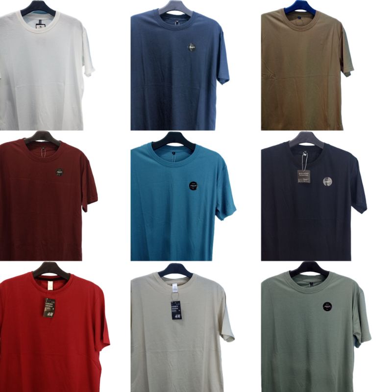 Jual kaos polos H&M kaos polos pendek kaos polos Shopee Indonesia