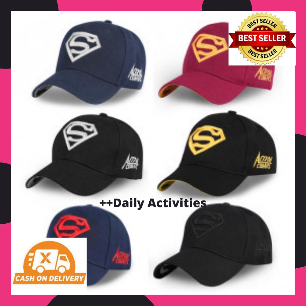 Topi Superman Logo DC Resizable Strap