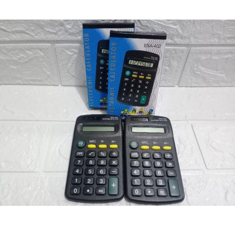 

(P6U7) kalkulator ESA-402/KALKULATOR KECIL/KALKULATOR SIMPLE/calkulator batrey biasa /calkulator saku/ //Masih@banyak