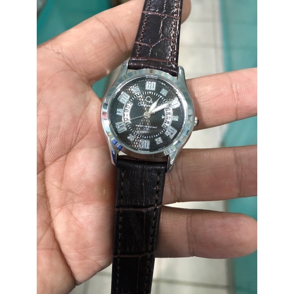 jam tangan wanita dial hitam christian arden quartz klasik jam fashion jam sporty