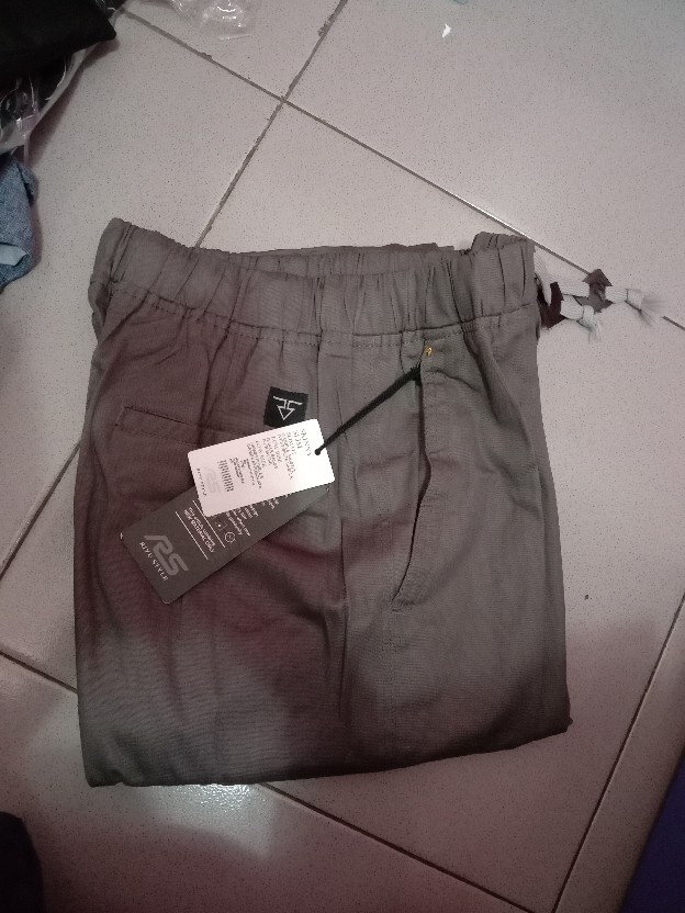  Celana  cargo wanita bahan katun strecth pinggang karet 