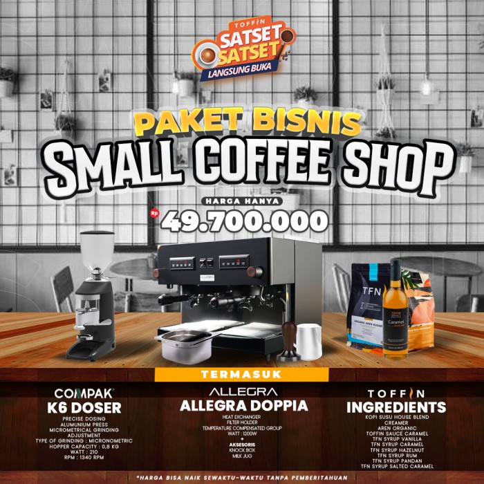 Jual PAKET BISNIS SMALL COFFEE SHOP 3 | Shopee Indonesia