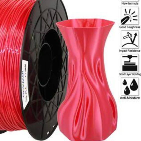 

fillament PLA Red 3D Printer merah per meter